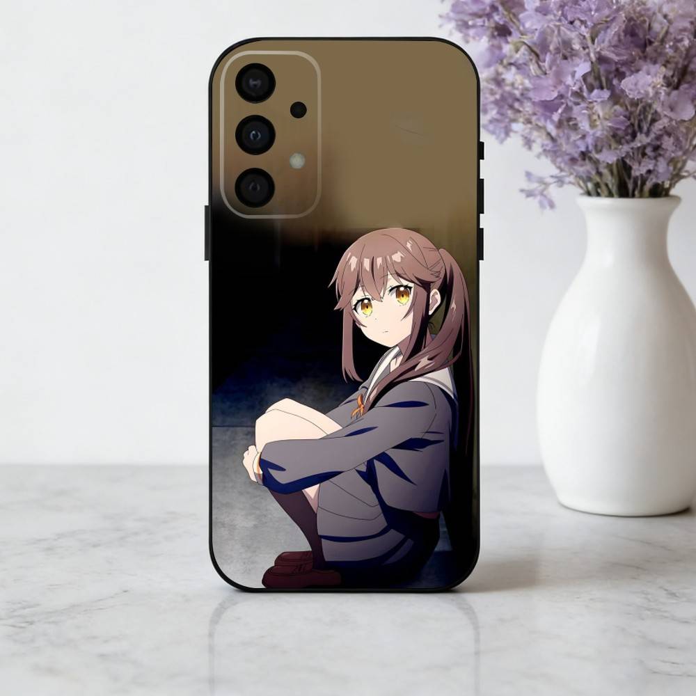 Чехол для телефона S-Sasaki и P-Peeps для Samsung Galaxy A73, A72, A71, A70, A53, A52, A51, Другие Мягкий черный корпус