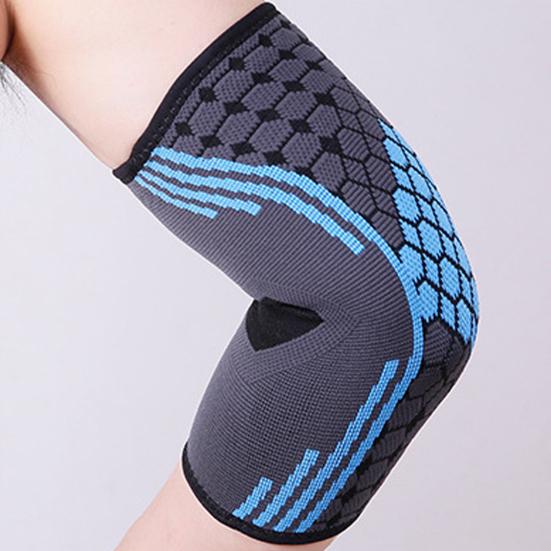 1 шт. Налокотник Вязаный Компрессионный Дышащий Амортизирующий Высокоэластичный Защита Локтя Тонкий