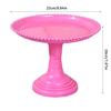 Footed Display Plate for Baking Creation Shatterproof Plastic Materials Easy Maintenance Kitchen Essential