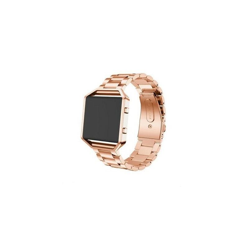Элегантный ремешок из нержавеющей стали для Fitbit Blaze с прочным сетчатым дизайном и застежкой-защелкой