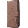 For Realme C71 4G Case BINFEN COLOR BF35 Geometry Imprinted Leather Phone Cover RFID Blocking Wallet Stand