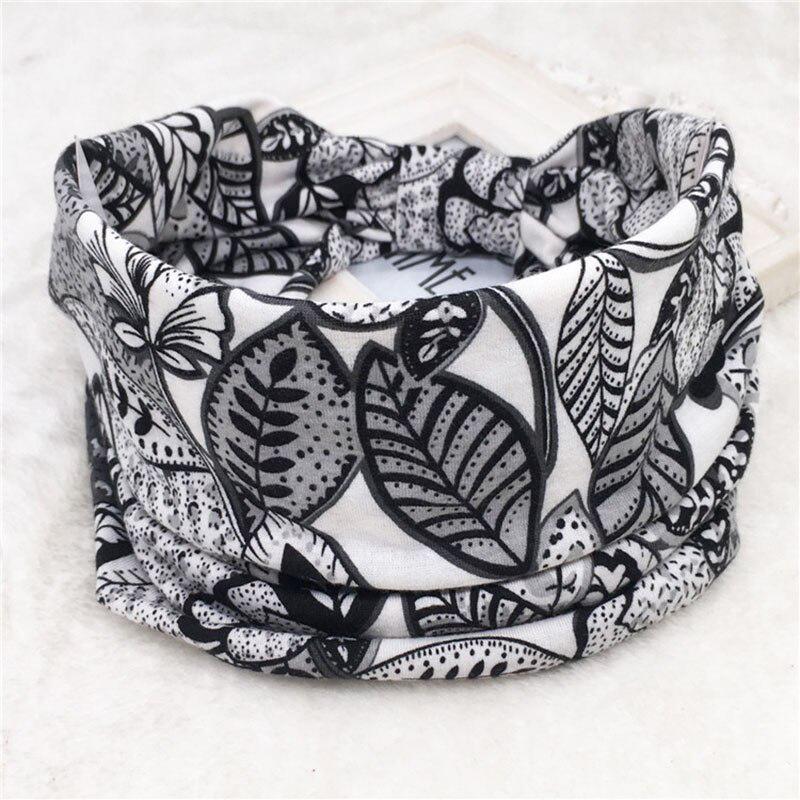 Bohemian Wide Stretch Headband Women Turban Flower Floral Elastic Hair Band Hair Accessories