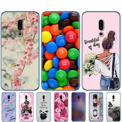 Чехлы для Meizu 16th, силиконовый чехол 6,0 дюйма для Meizu 16th Plus, чехол etui 6,5 дюйма, мягкая задняя крышка из ТПУ для телефона, чехол-бампер, чехол с рисунком