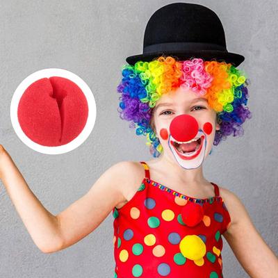 6 шт. нос клоуна многоцелевой красный нос с резинкой реквизит для косплея