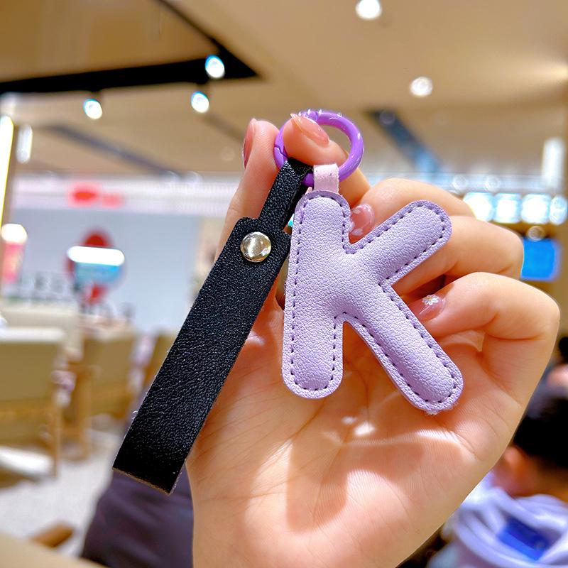 Женский модный брелок, брелки с английскими буквами, подвески из искусственной кожи, подарки для девочек, сумки, украшения