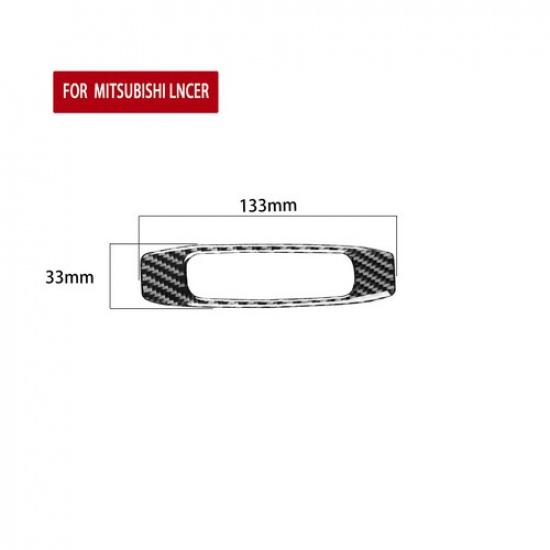 Carbon Fiber Interior Sunroof Handle Cover Trim For Mitsubishi Lancer DE/ES