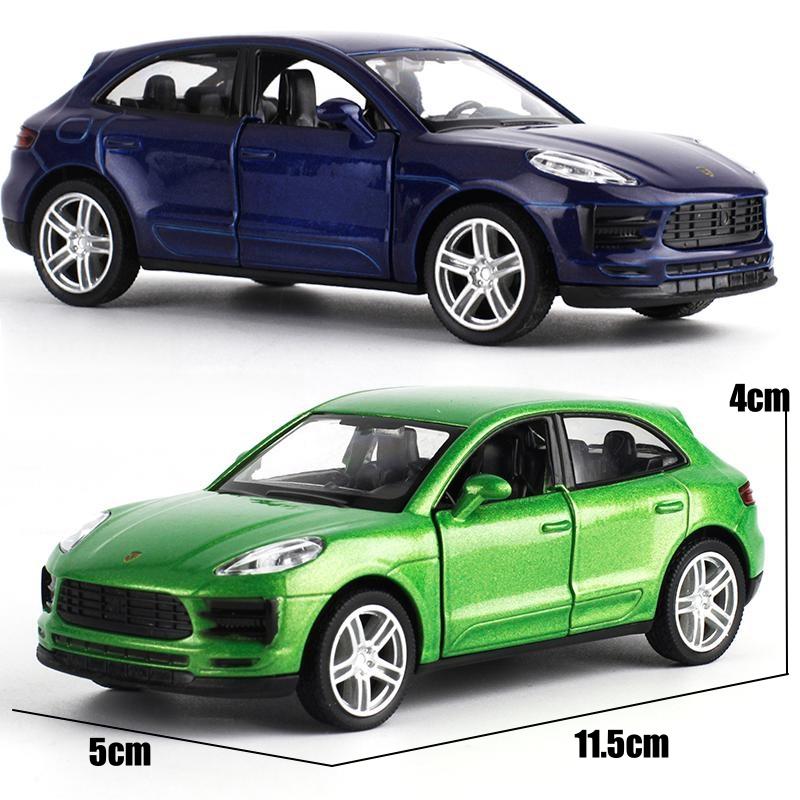 AABKN1 1/36 Porsche Macan SUV Toy Car Model For Children 5'' RMZ CiTY Diecast Sport Miniature Pull Back Collection Gift For Kid Boy