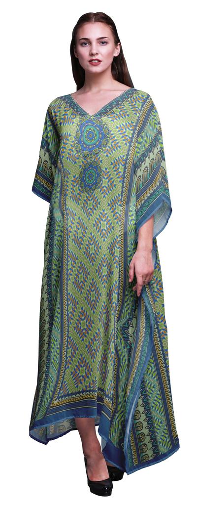 Phagun Indian Traditional Ethnic Womens Long Beach Kaftan Beachwear Bikini Coverup Maxi
