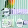 Шероховатые палочки для стачивания когтей Нескользящая износостойкая жердочка для птиц Стойка Смоляная прыжковая платформа Легкая установка