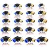 5Pcs Water Air Hose 4/6/8/10/12mm Pneumatic Fitting Elbow Connector 1/8 1/4 3/8 1/2 Male Thread SL Pneumatic Fitting Ventilation Valves 4