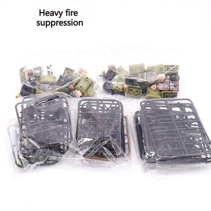 Городская полиция WW2, армейские солдаты, фигурки, оружие, военные строительные блоки, аксессуары, детские кирпичи «сделай сам», игрушка для мальчика