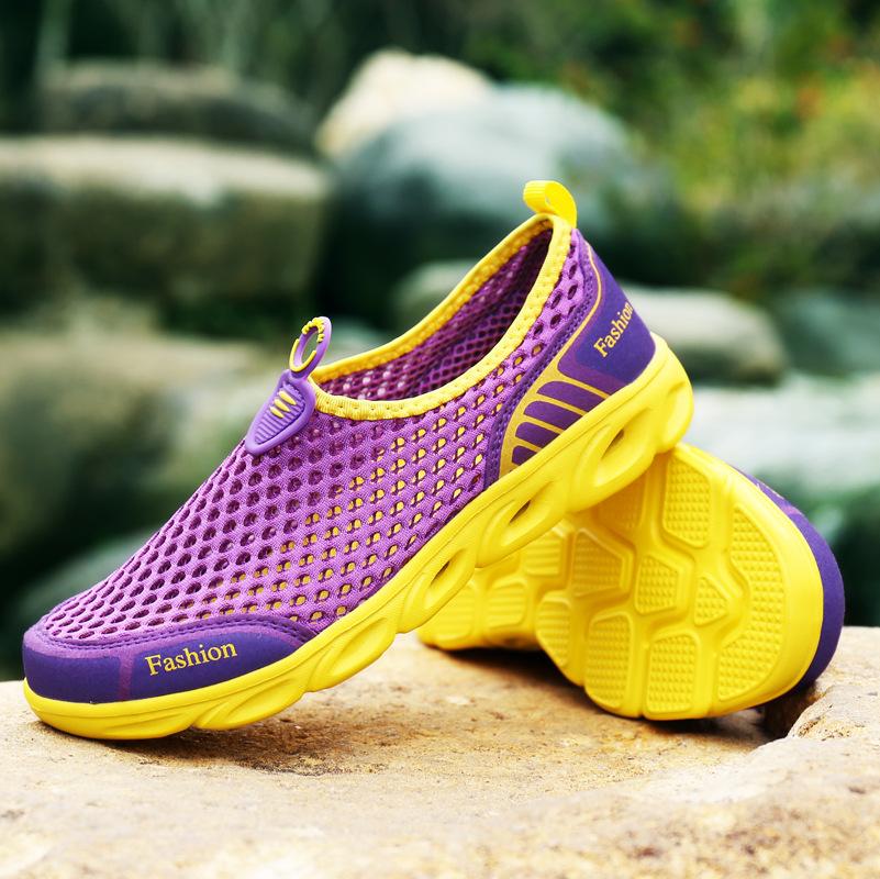 Fashion Men Casual Shoes Sneakers Fashion Light Breathable Summer Sandals Outdoor Beach Vacation Mesh Shoes Zapatos De Hombre Men Shoes