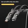 Кабель для быстрой зарядки 4 в 1 100 Вт USB Type C к кабелю USB C для iPhone 15 14 13 Pro Max Apple Huawei Xiaomi PD кабель для мобильного телефона