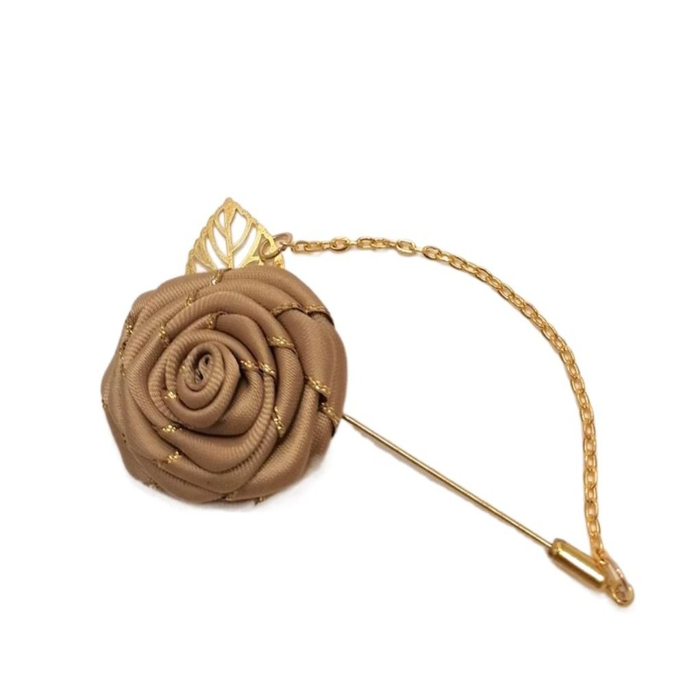 Аксессуары Цветной лист лацкан украшение роза воротник игла мужской корсаж ткань цветочный значок