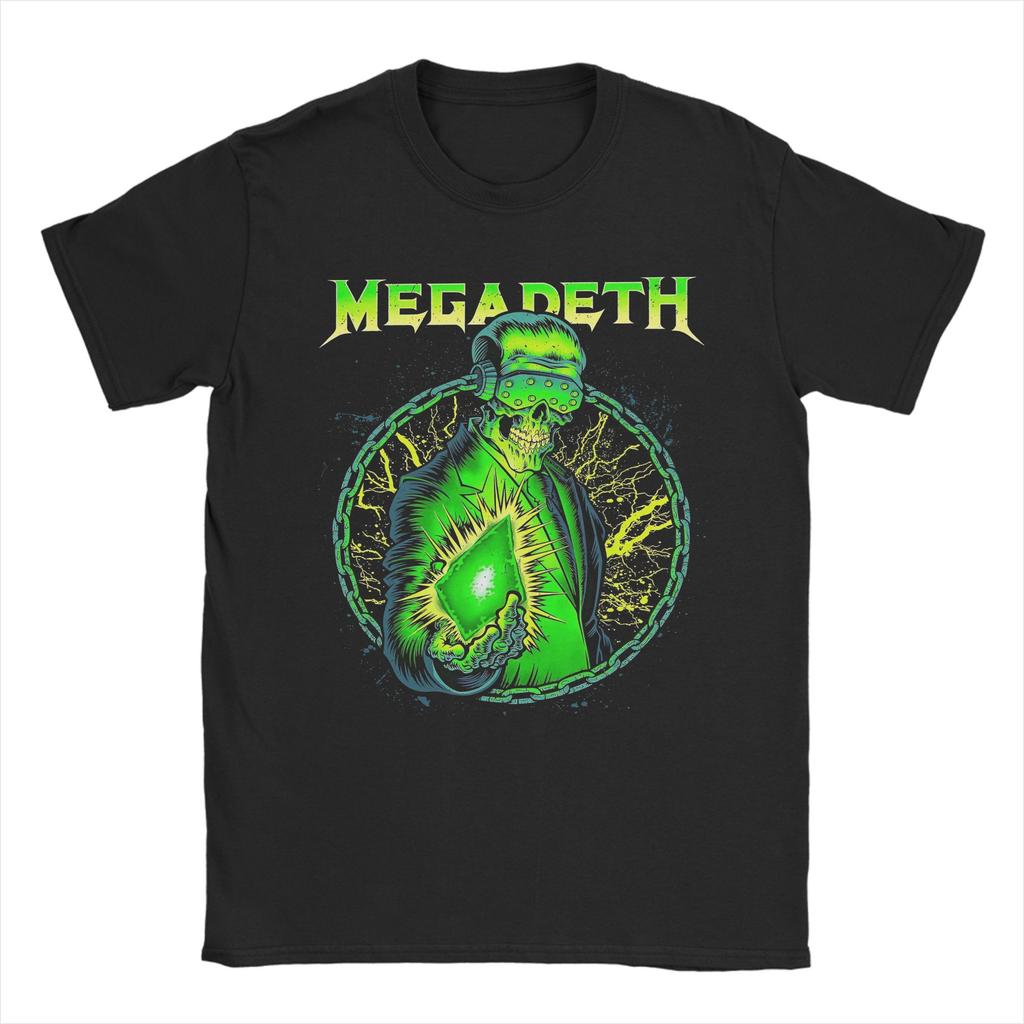 MMegadethed Band TShirt Beach Cotton T Shirts For Men Hipster Print Tee Shirt ShortSleeve Y2K Funny Tees