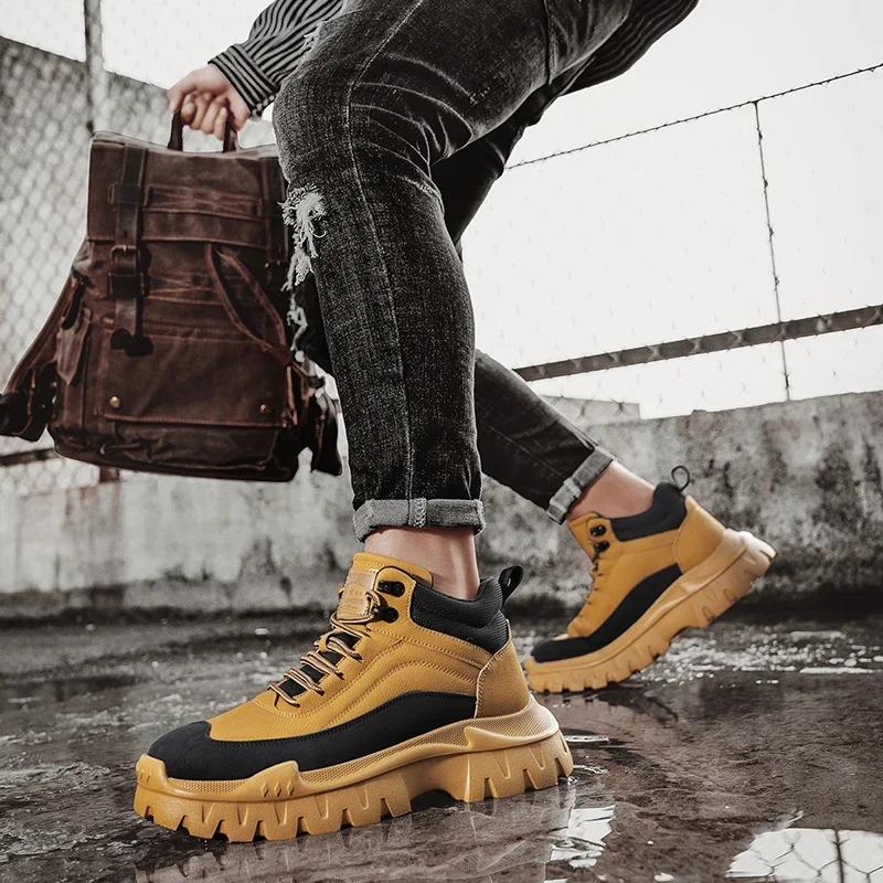 Мужские ботинки, новые зимние тапочки, теплые мужские туфли, водонепроницаемые нескользящие плюшевые кроссовки, мужские теннисные туфли, ботинки, мужские кроссовки, зимние