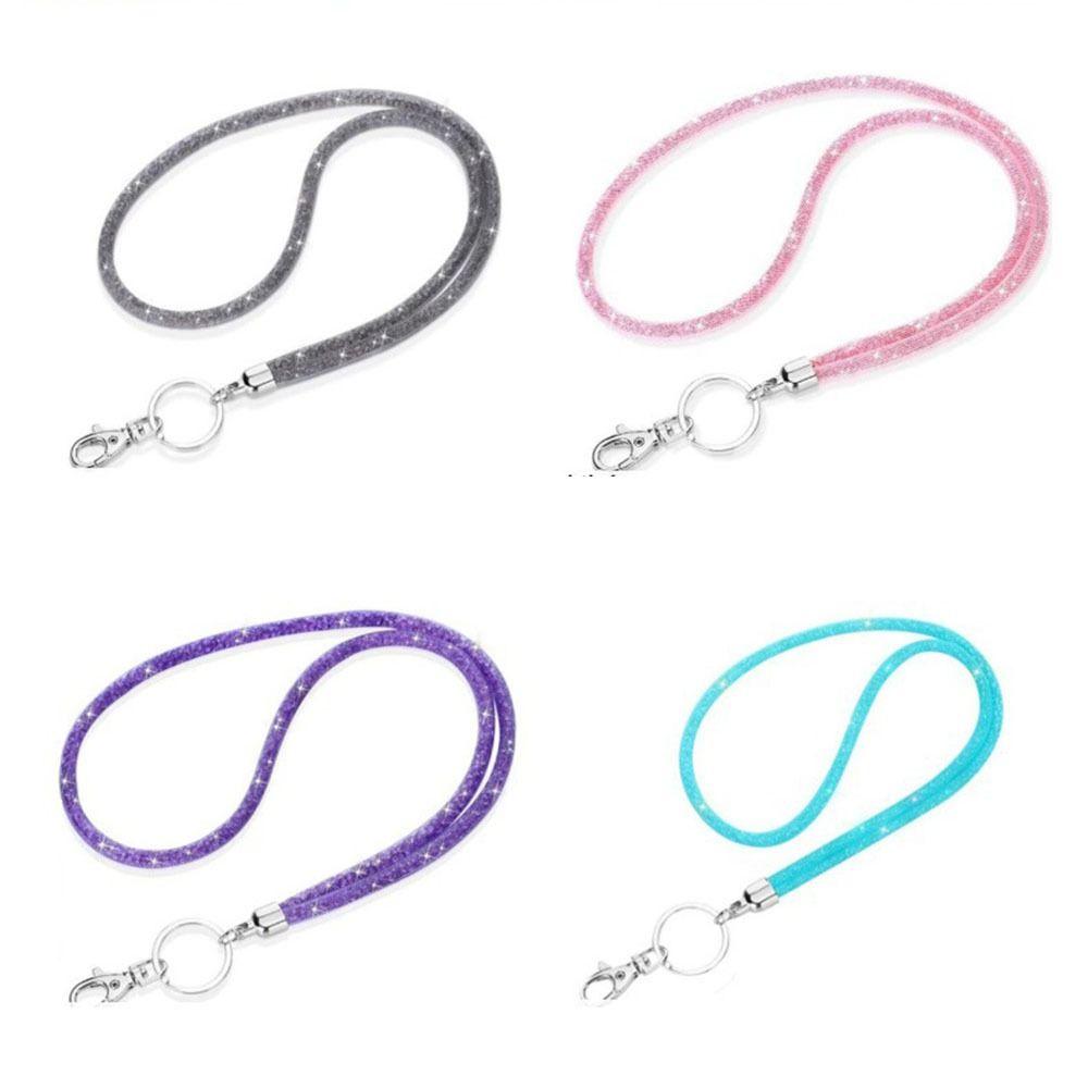 Retractable Lanyard Shiny Finish Badge Reel Bling Retractable Badge Holder for Teachers