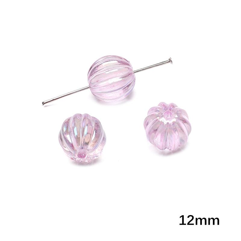 Handmade Beads Acrylic Double-sided Hand-painted Round Beads Graffiti Handmade Beads Diy Weaving Cell Phone Chain String Loose Beads Material