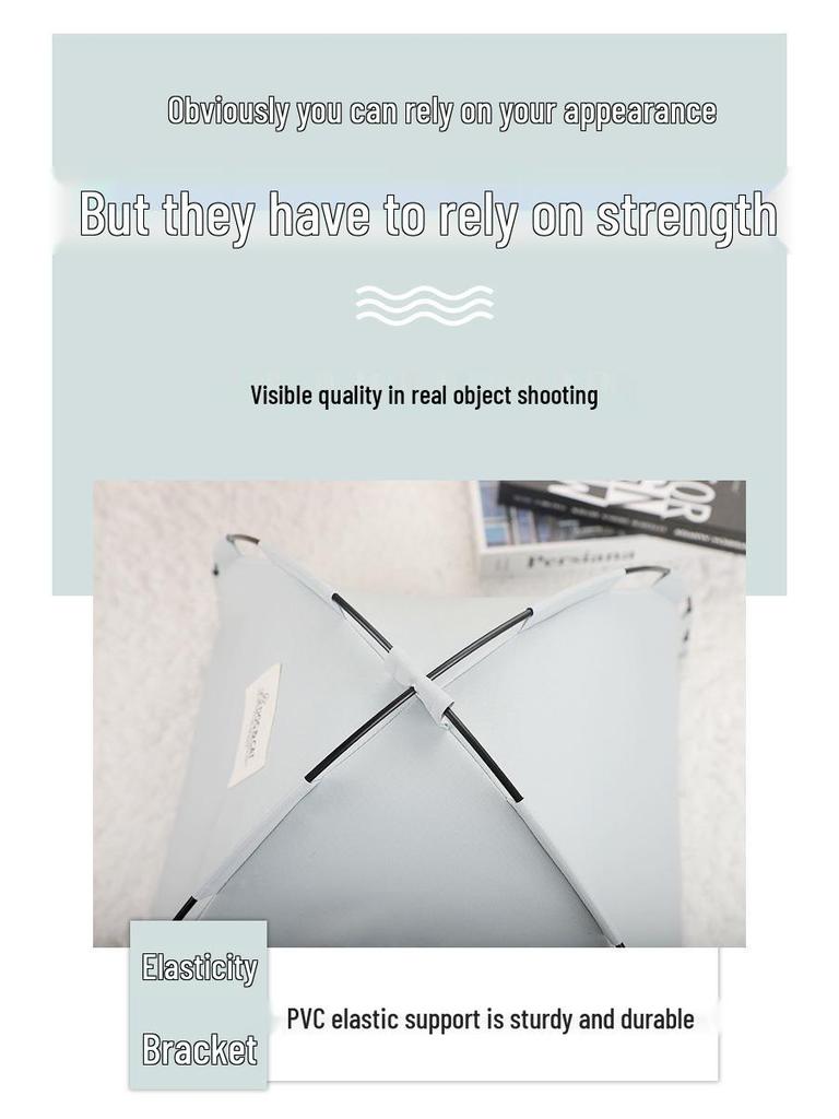 Custom Summer Cooling Pet Bed & Tent: Breathable, Foldable, Solid Color, Minimalist Design