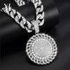 European American Hip-Hop MONEY Letter Diamond Pendant Cuban Necklace