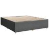 Vidaxl Континентальная кровать с матрасом, темно-серая ткань 180x200 см