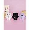 Plusyplusy Plush Plush Hips Dwarf Cat Keychain White Black Purple
