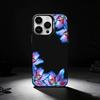 Neon Glow Flowers Phone Case For iPhone 17,16,15,14,13,12,11 Plus,Pro Max,XS,Colored silver phone case