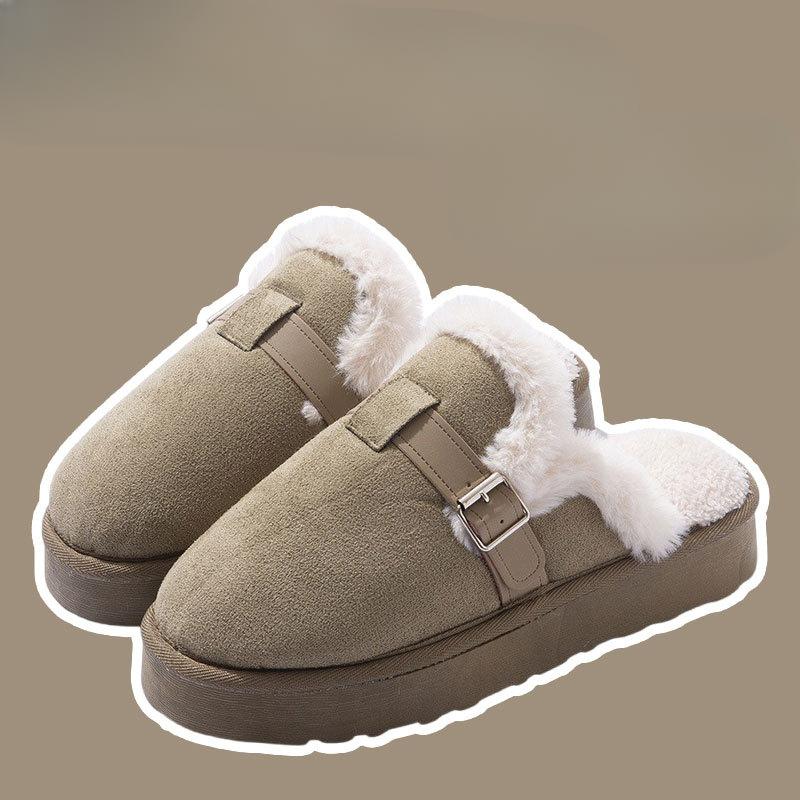 Новые хлопковые тапочки, Теплая обувь, Плюшевая обувь, Нескользящие для дома, и Плюшевая обувь для улицы