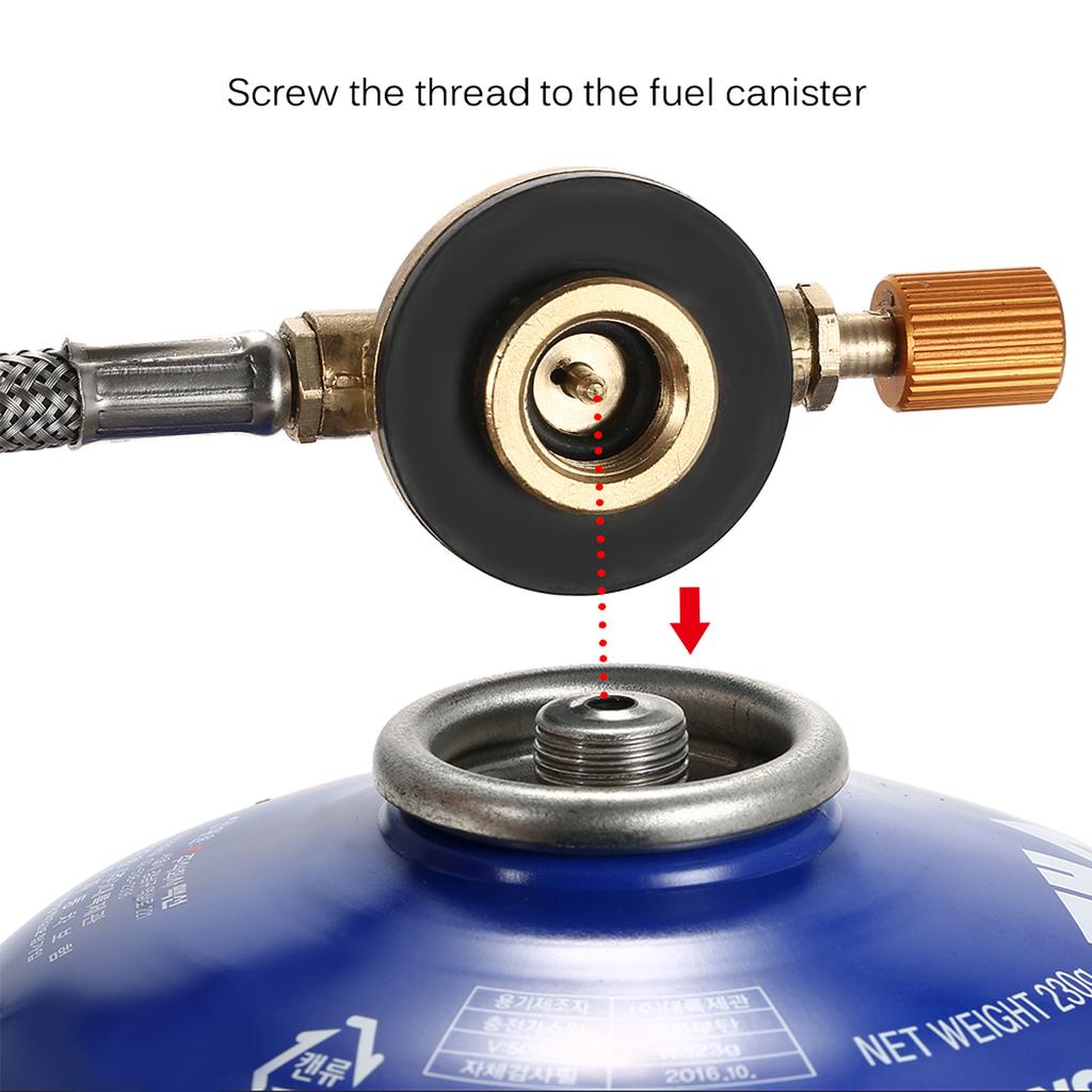 Lixada Foldable Camping Gas Stove Windproof Piezo Ignition Backpacking Stove Outdoor Portable