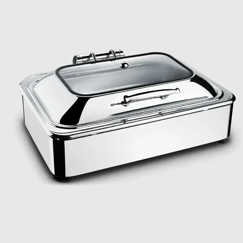 Электрическая изоляционная печь для гостиничного завтрака Плита для шведского стола с квадратной столешницей Гидравлическая плита для шведского стола из нержавеющей стали