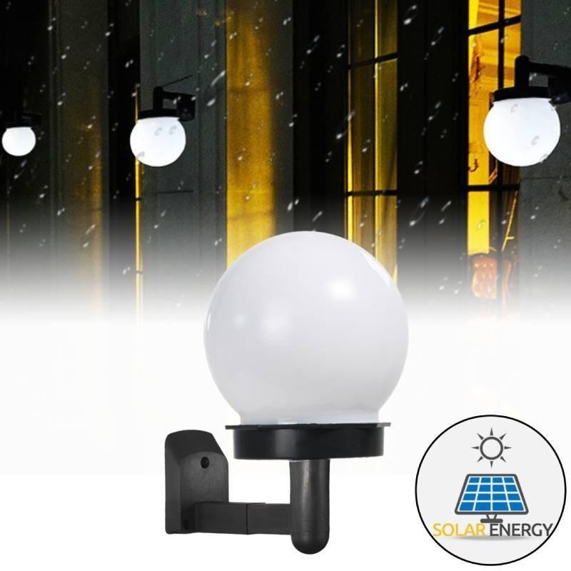 Современный уличный светодиодный настенный светильник, стекло, нержавеющая сталь, дизайн в виде сферы, сертифицирован по IP44