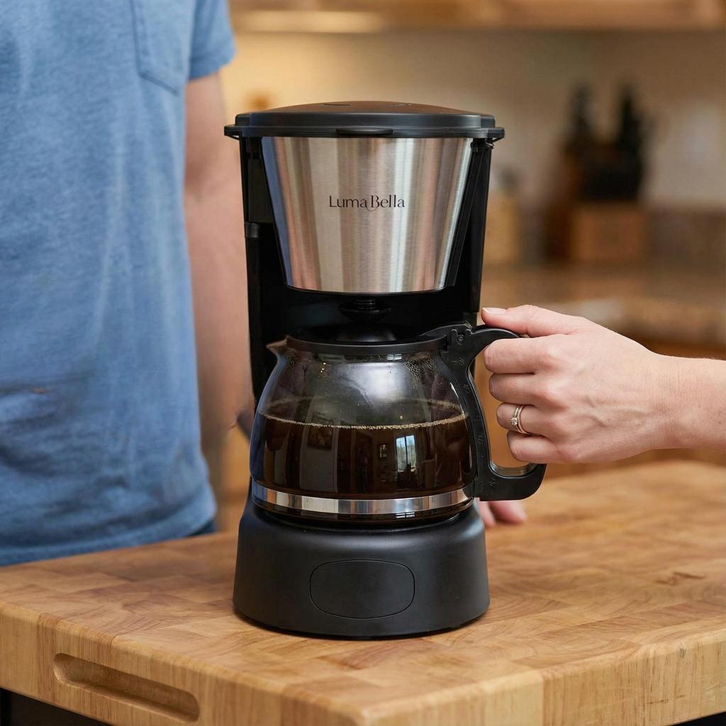 Полуавтоматическая европейская капельная кофеварка на 6 чашек, чайник на 750 мл