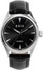 KNIS Varnish Made In Japan Automatic Watch Sapphire Glass 10 ATM Water Resistant Mechanical Black Black Leather Men's KN001-BKBKLE