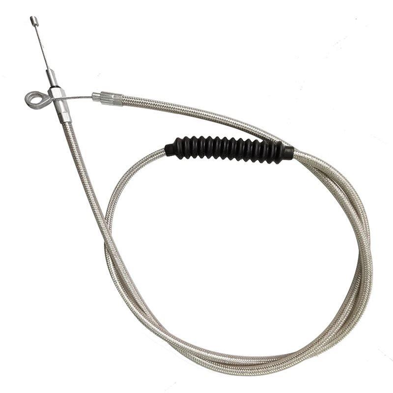 For For FXD 95-99, FXDL FXDS 93-00& FXDWG 00-05 Motorcycle Clutch Cable 200Cm Braided Stainless