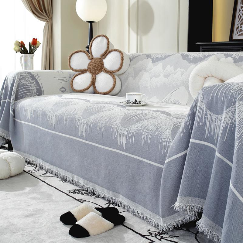 Полотенце для дивана из синели, универсальный универсальный чехол для дивана Four Seasons, пылезащитный чехол, цельный чехол для дивана, тканевая подушка