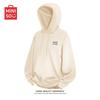 MINISO Men's Letter Print Oversize Hooded Sweatshirt