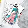 JW66 Hatsune Miku черный мягкий чехол для iPhone 16 15 Plus 14 13 Pro 8 SE XR XS Max P30 Nova 5T Y5P Y6 Y7 Y8P Y9 Realme C30 C33 C31 VIVO Y36 V27