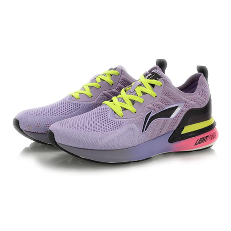 Li Ning Arashi Амортизирующие Низкие Беговые Кроссовки Женские Мягкие Фиолетовые ARHP214-1