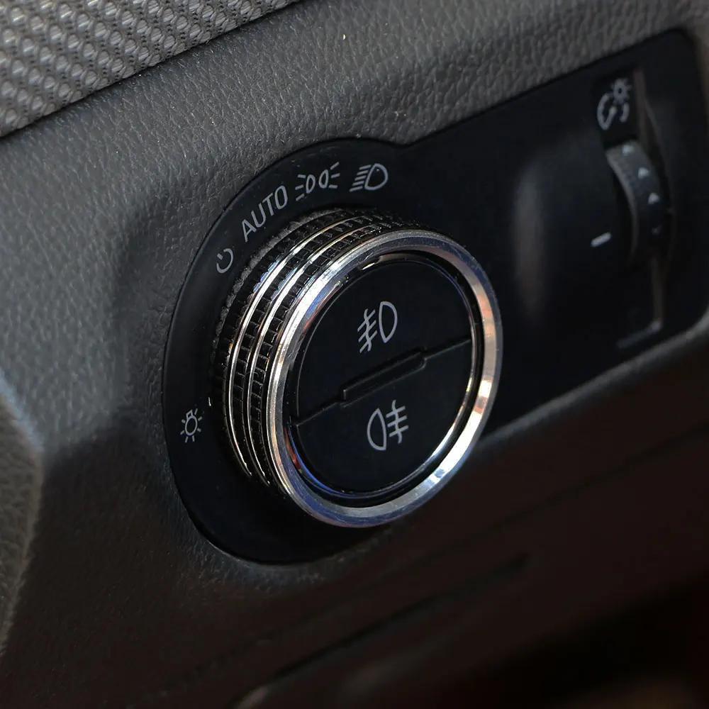 For Chevrolet Chevy Cruze 2009 - 2014 Head Light Switch Button Ring Lamp Adjust Knob Sticker Cover Trim Interior Accessories