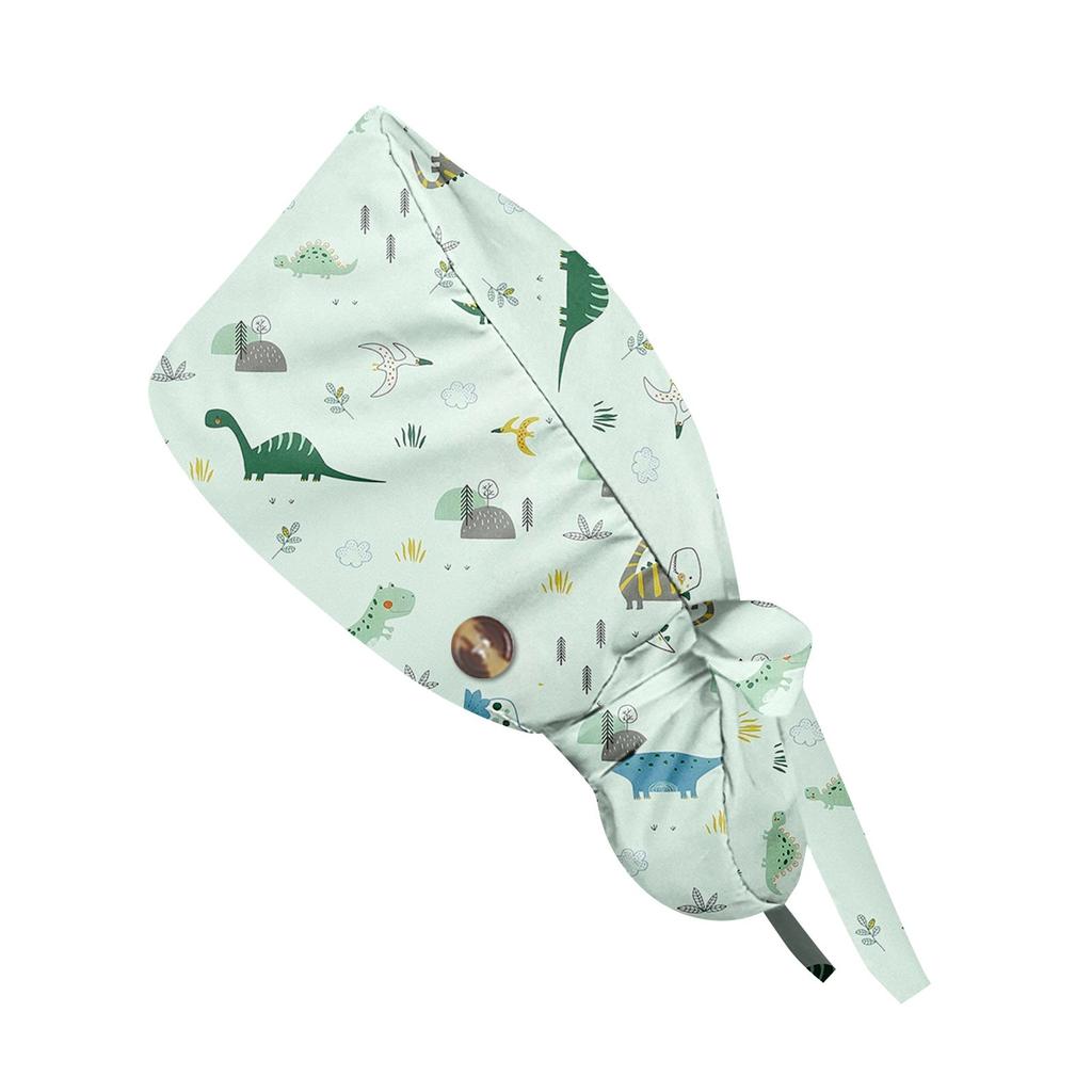 Fashionable Small Animals Print Work Cap, Casual Women's Ponytail Cap, Wash Cap, Baotou Cap