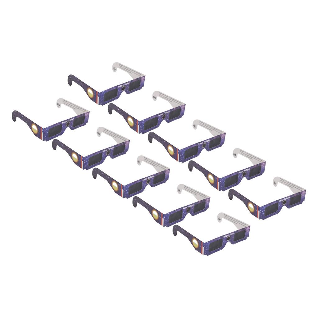 10 шт. очки для наблюдения за солнечным затмением бумажные очки для наблюдения за солнечным затмением безопасные оттенки для прямого солнца