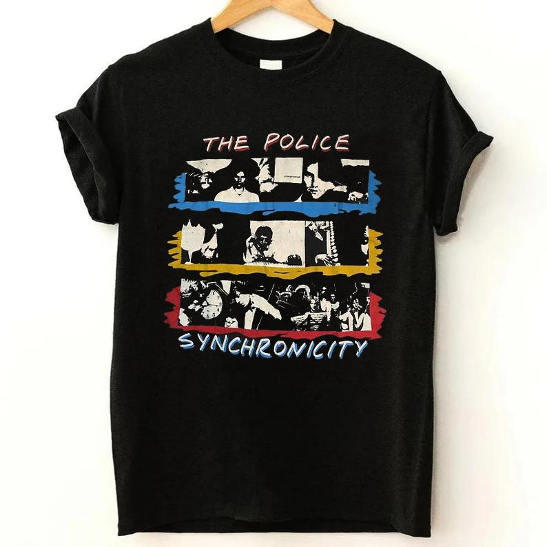 The Police Band Synchronicity Vintage Black Unisex S-4XL T-Shirt LI286
