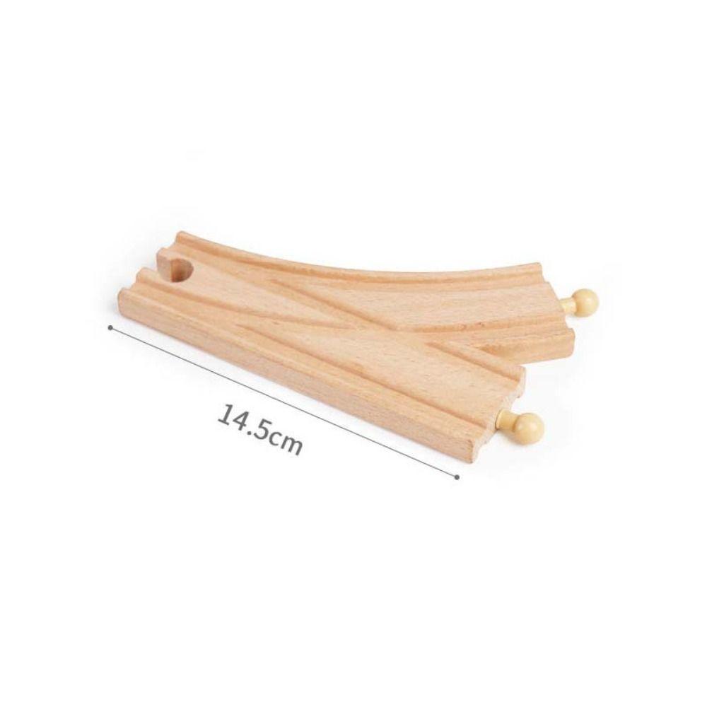 Children Wooden Track Accessories Train Track Toys Track Connector Toys Wooden Track Railway Toys