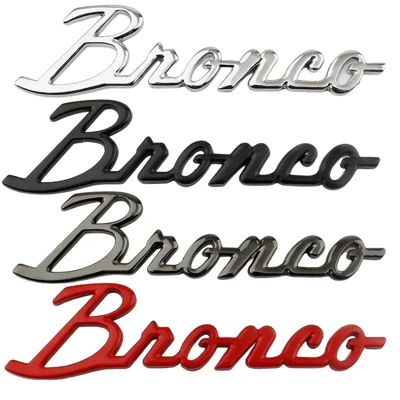 WBTI6 For Ford Bronco 2020 2021 2022 2023 Metal Fender Side Letter Badge Window Body Emblem Sticker Decoration Trim Accessory
