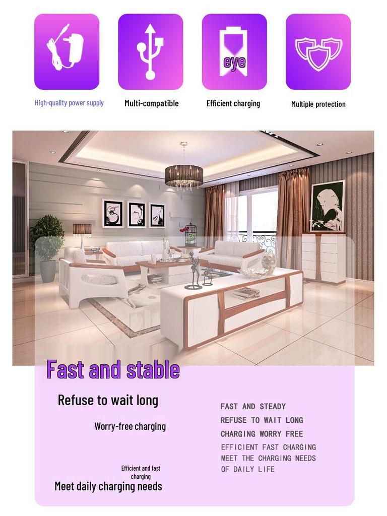 29v2a Electric Massage Boss Chair with Lift Table - 58W Adapter