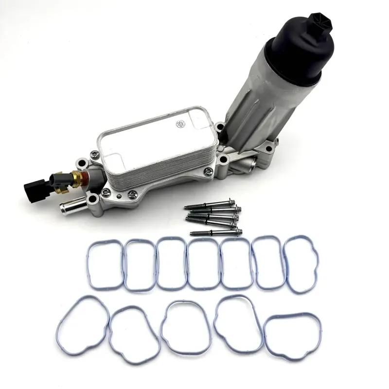 OE:68105583AF 68105583AA Aluminum Engine Oil Filter Housing Cooler Kit For Jeep Grand Cherokee Dodge Charger Journey Ram 3.6L V6
