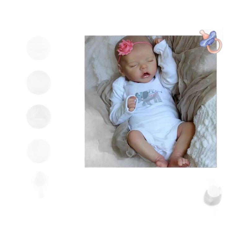 18-дюймовая кукла-симулятор TWINA Baby Rebirth, трансграничная поставка через Интернет, расписанная вручную, с видимой венозной кровью