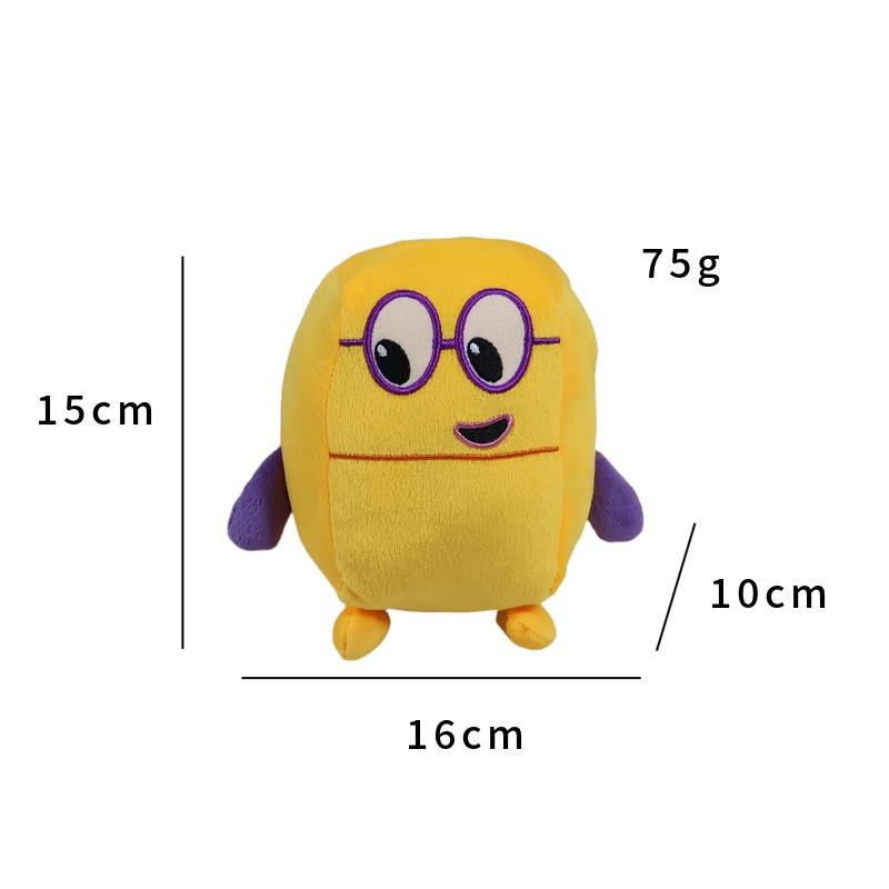 Детский умный мультфильм для математического развития Numberblocks Строительные блоки для математики Плюшевая игрушка Кукла