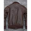 Chinese Size Genuine Cowhide Leather Men Leather Jacket Flight A2 Jackets Hand Edged Aviator Bomber Coat Men Leather Jacket Autumn
