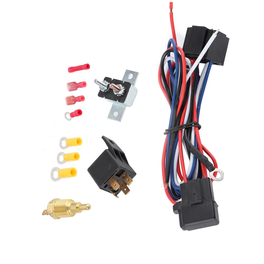 Комплект реле вентилятора охлаждения радиатора Термостат Температурный переключатель Автомобильный монтажный аксессуар